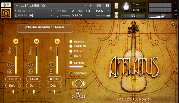 Afflatus Strings (interface)