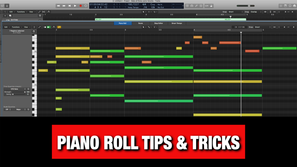 Logic Pro X Piano Roll Tips & Tricks