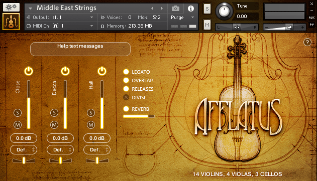 Afflatus Strings by Strezov Sampling