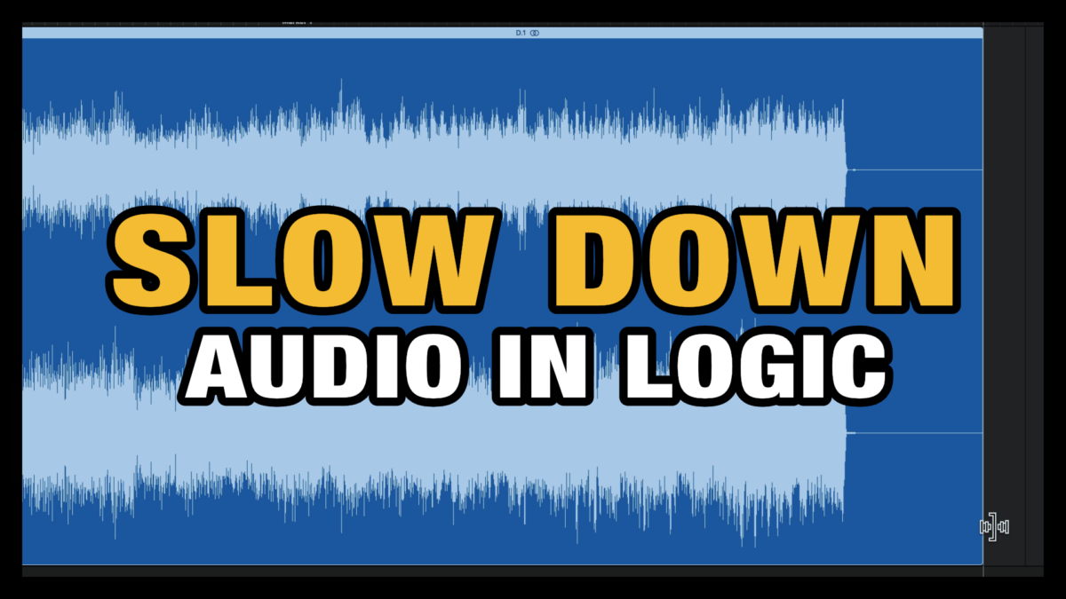 Slow Down Audio in Logic Pro X