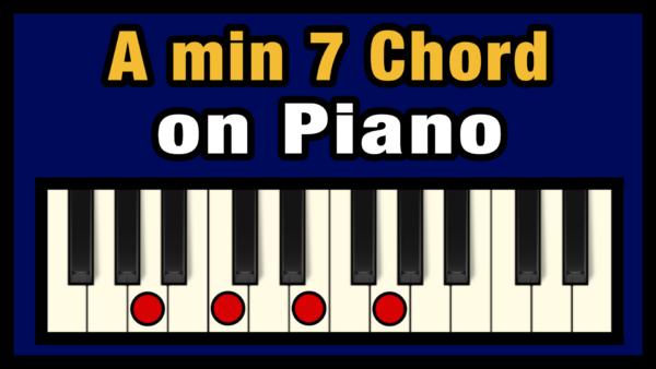 Amin7 Piano Chord