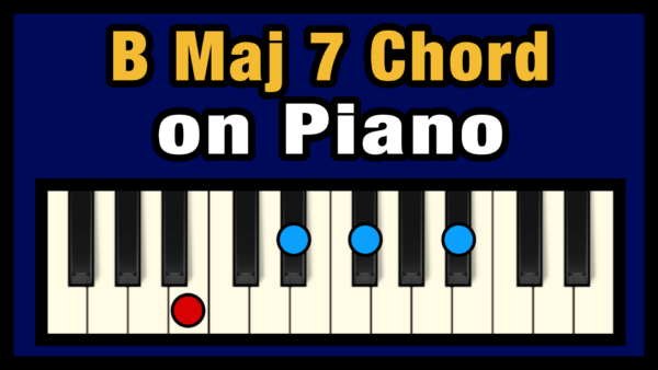 Bmaj7 Piano Chord