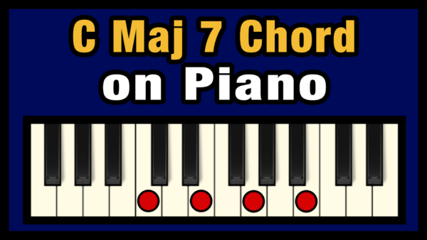 Cmaj7 Piano Chord