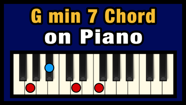 Gmin7 Piano Chord