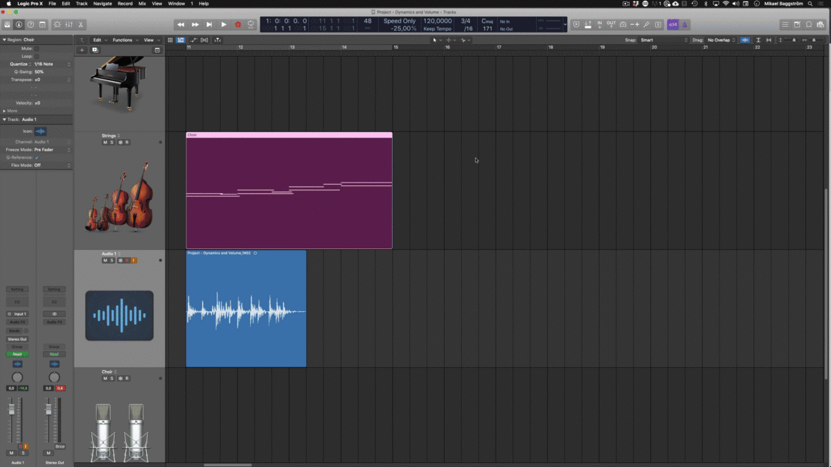 How to Automate Volume in Logic (Expression Automation)