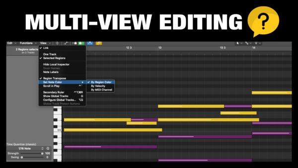 How to edit Multiple MIDI Regions in Logic Pro