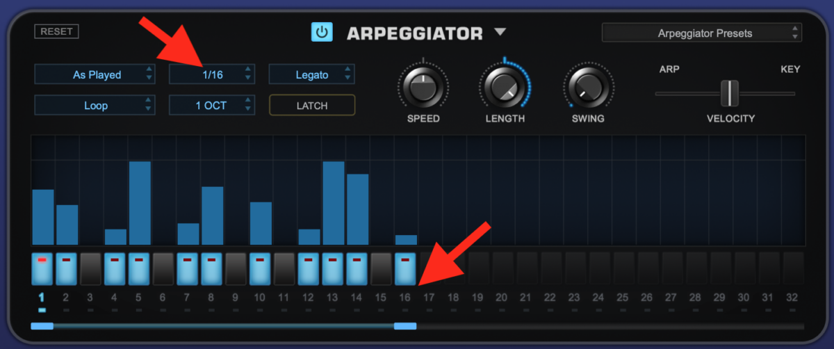 How to use an Arpeggiator - Step 1