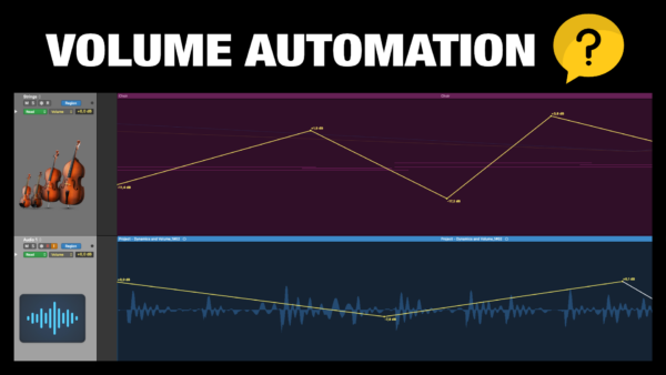 Volume Automation in Logic Pro
