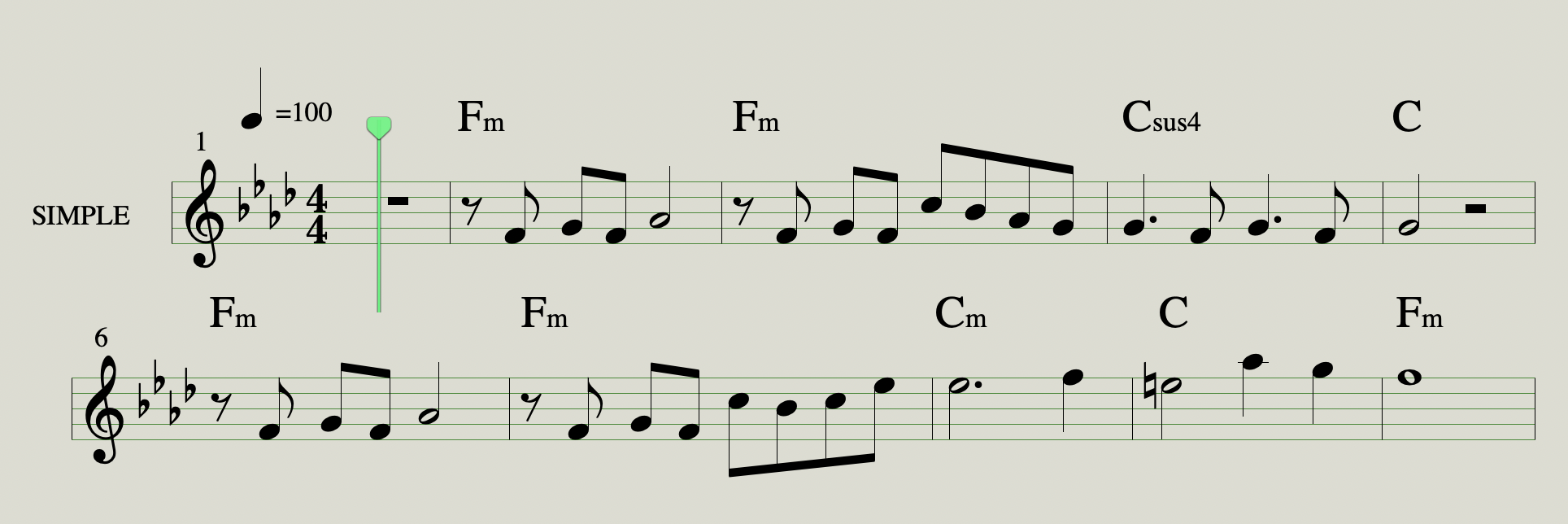 Lead Sheet - Simple