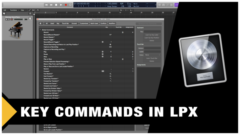 logic pro key commands pdf