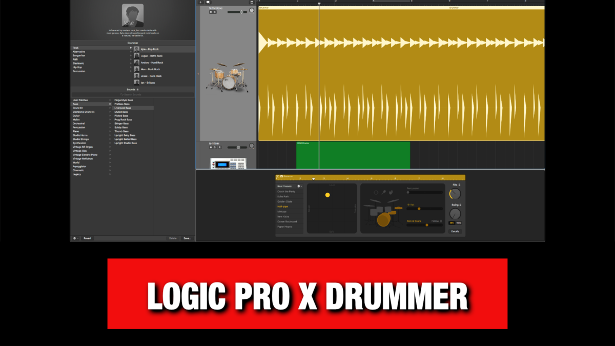 alternative to logic pro x windows built in drummer