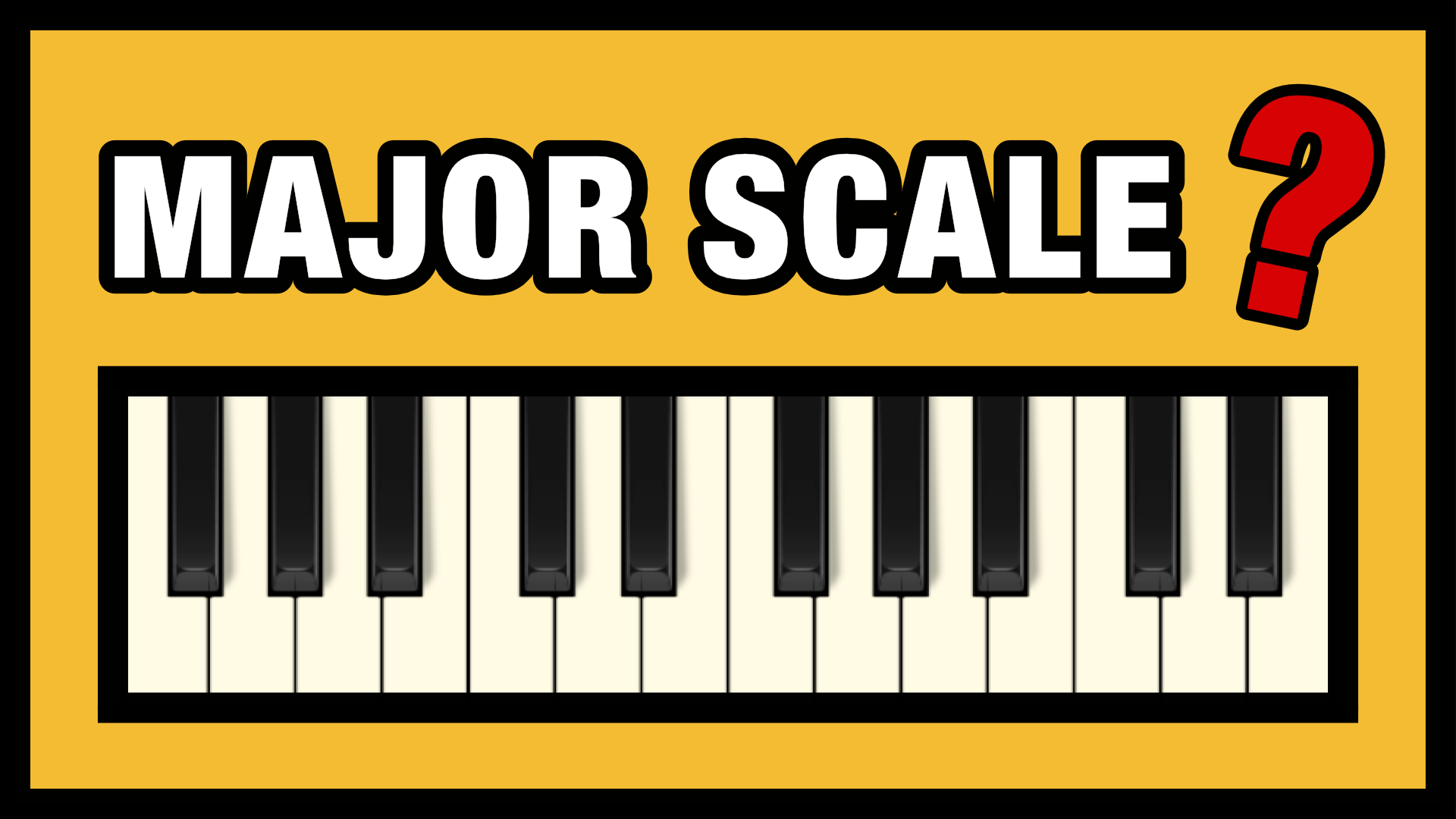 musical a major key piano chart