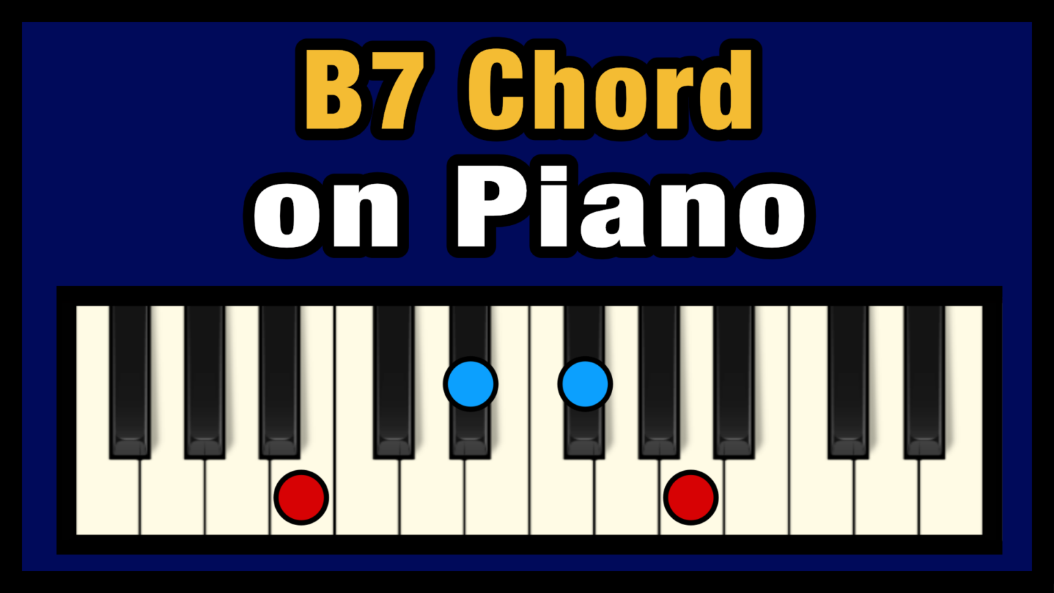 B7 Chord On Piano (Free Chart) – Professional Composers