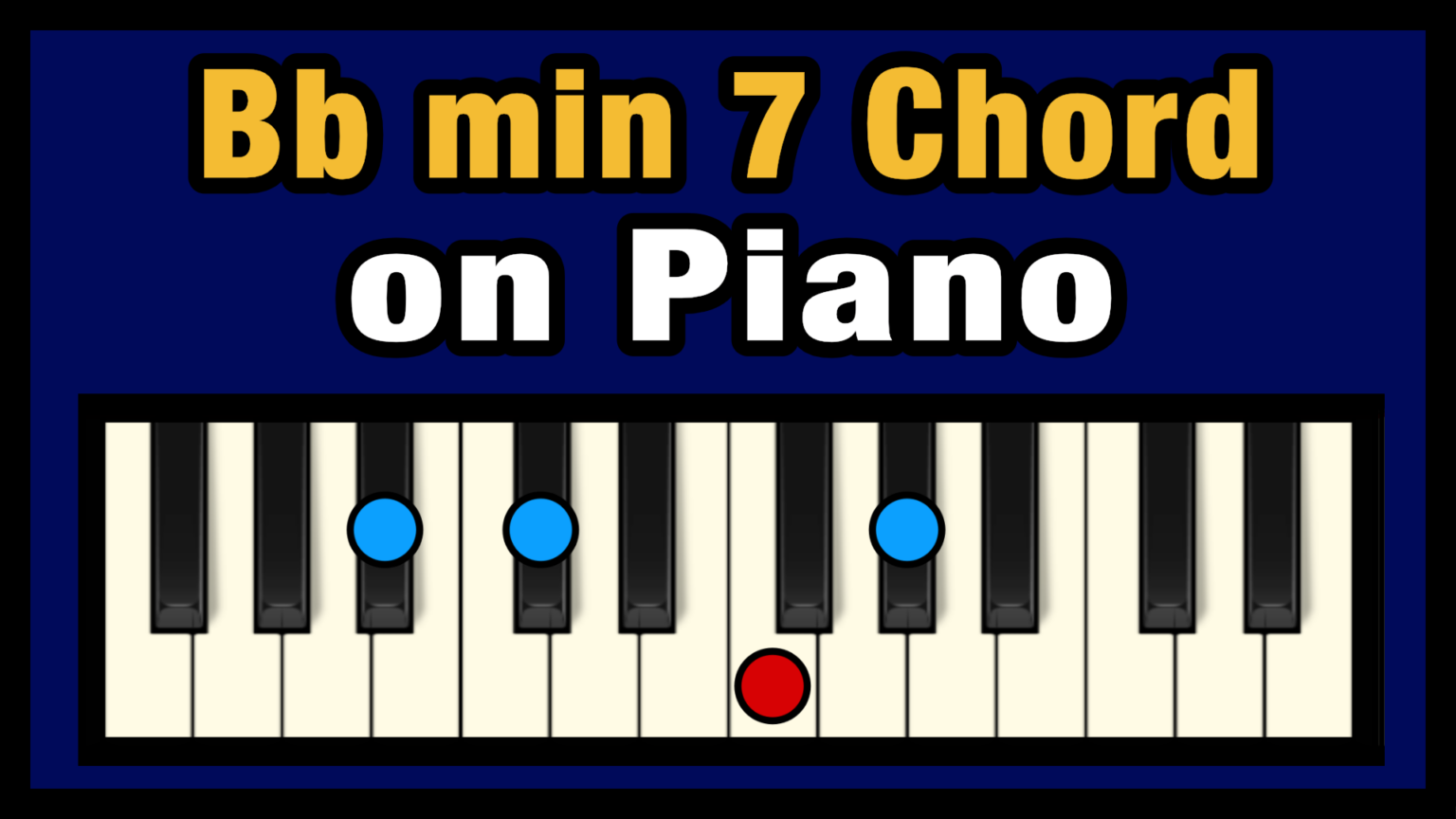 Bbmin7 Piano Chord.