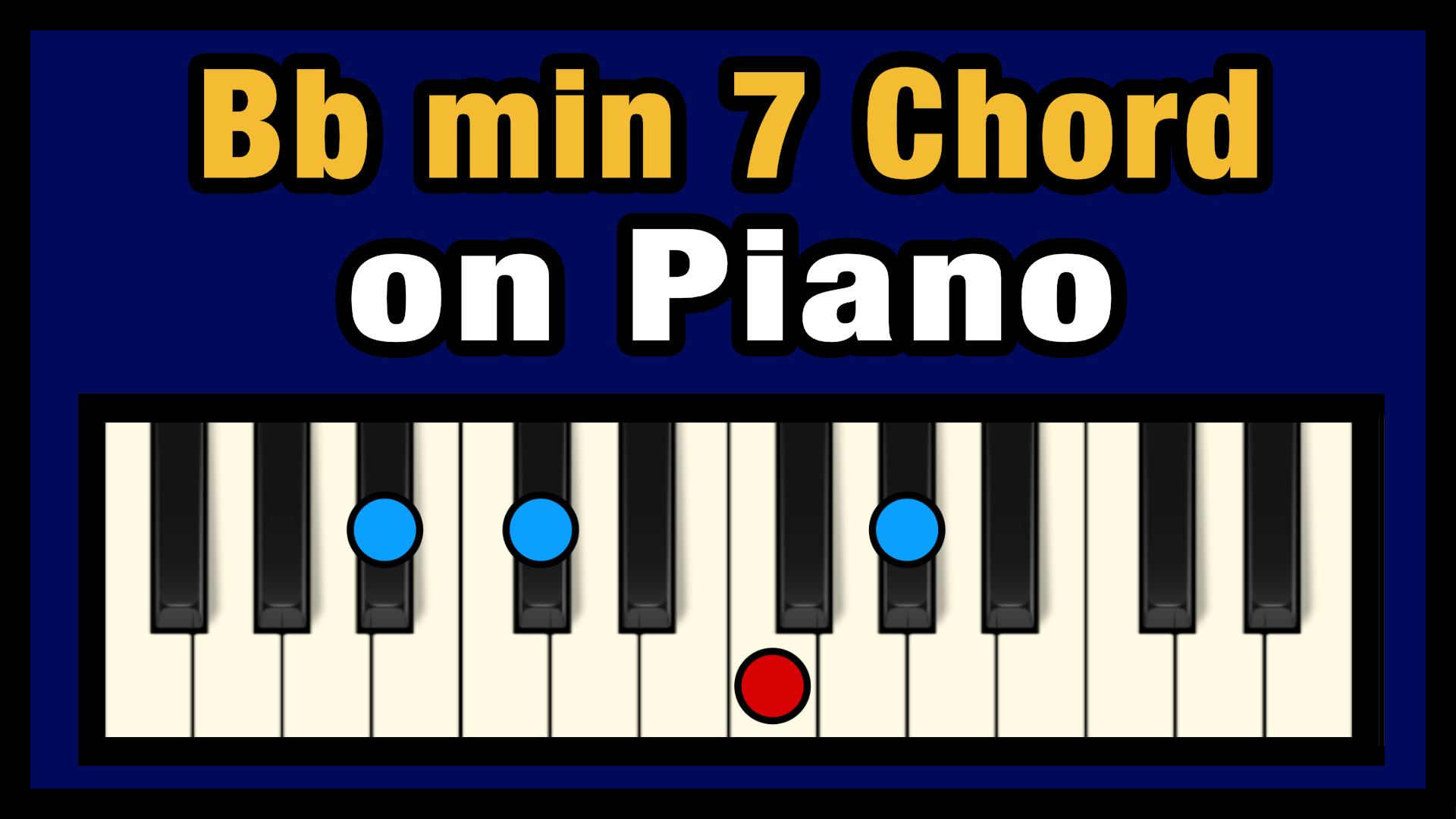 Bb min 7 Chord on Piano (Free Chart) – Professional Composers