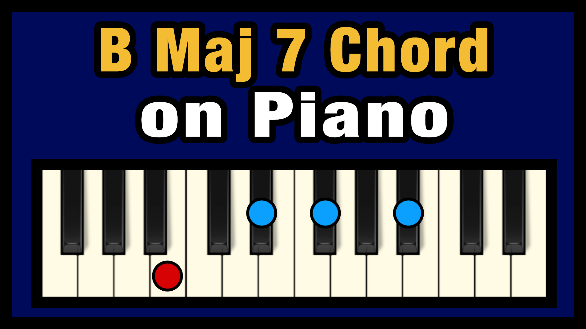 Campo Vacunar liebre B Maj 7 Chord on Piano (Free Chart) – Professional Composers