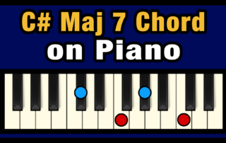C#maj7 Piano Chord