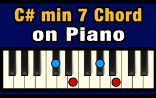C#min7 Piano Chord