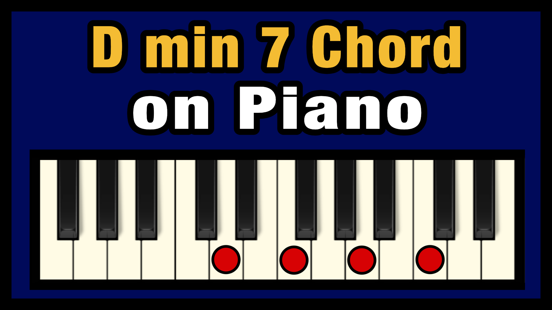 Dm7 Chord Piano