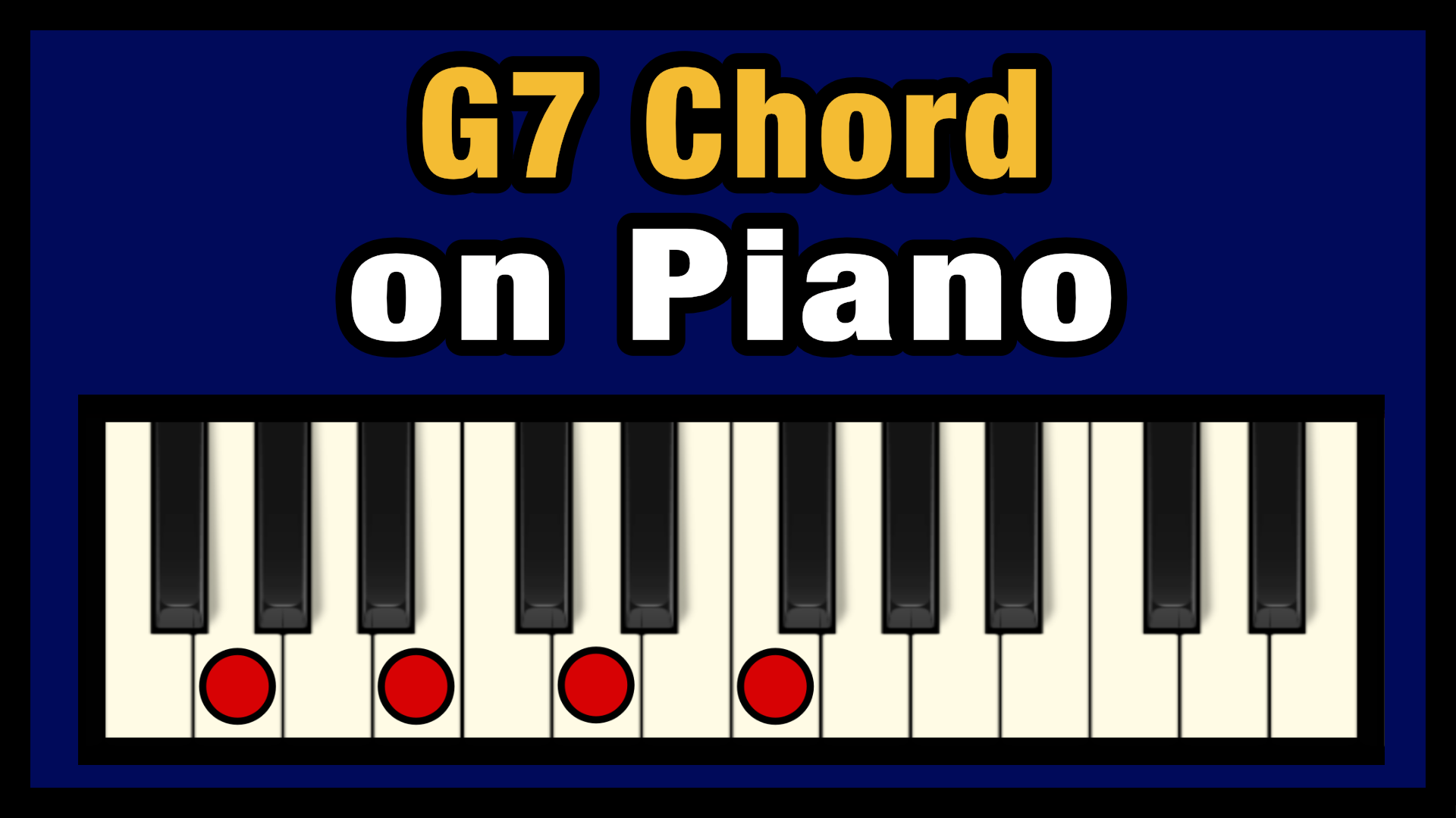 Piano Chords G7