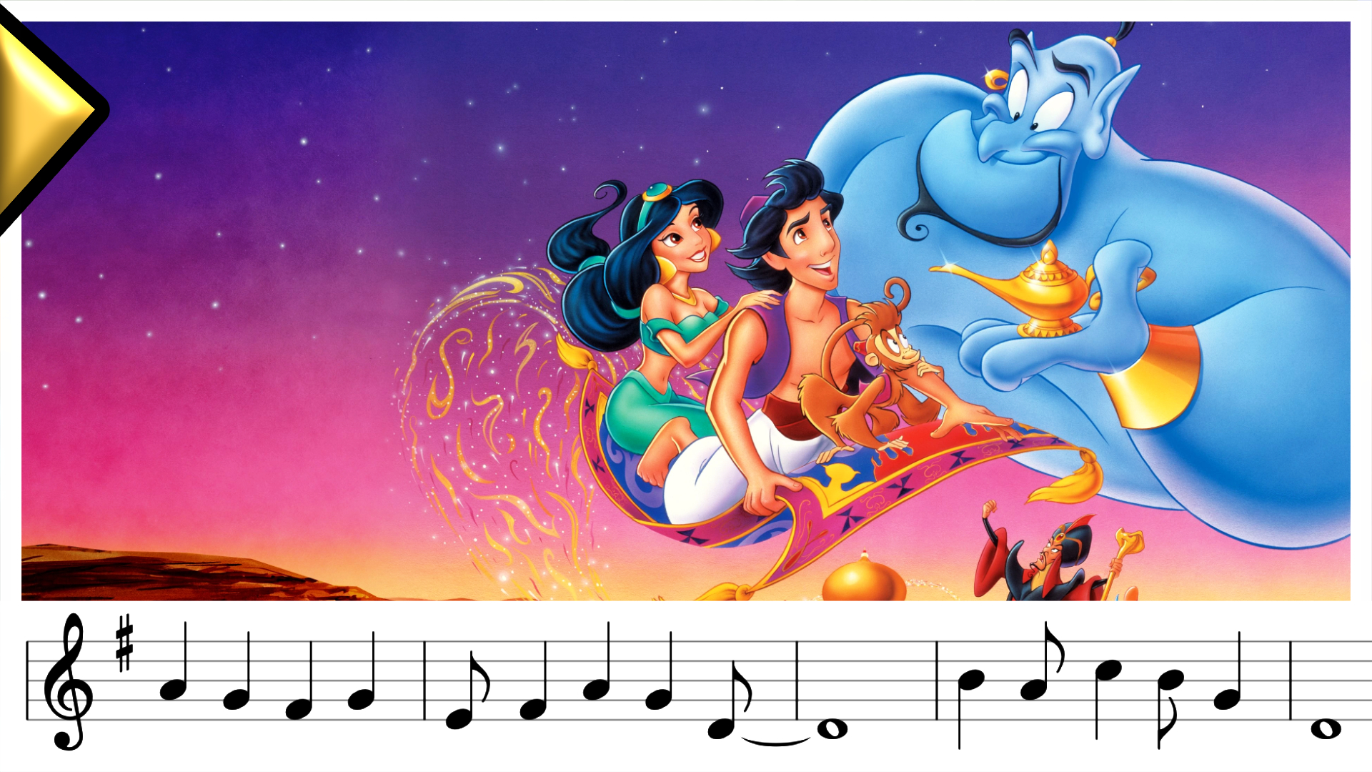 Aladdin – A Whole New World (Sheet Music Notes) – Professional Composers