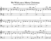 We Wish you a Merry Christmas (Piano Notes)